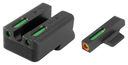 Picture of Truglo Tg13nv3pc Tfx Pro Black | Green Tritium & Fiber Optic Orange Outline Front Sight Green Tritium & Fiber Optic Rear Sight 