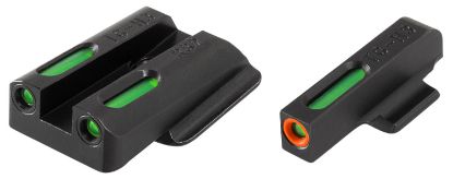 Picture of Truglo Tg13rs2pc Tfx Pro Black | Green Tritium & Fiber Optic Orange Outline Front Sight Green Tritium & Fiber Optic Rear Sight 