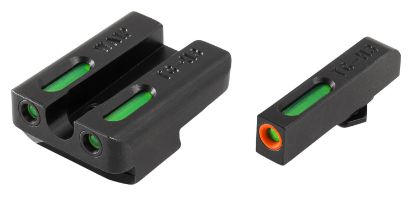 Picture of Truglo Tg13wa1pc Tfx Pro Black | Green Tritium & Fiber Optic Orange Outline Front Sight Green Tritium & Fiber Optic Rear Sight 