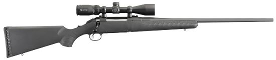 Picture of Ruger 16931 American Full Size 243 Win 4+1 22" Matte Black Steel Barrel, Matte Black Alloy Steel Receiver W/Picatinny Rail, Black Fixed Synthetic Stock, Vortex Crossfire Ii 3-9X40mm 