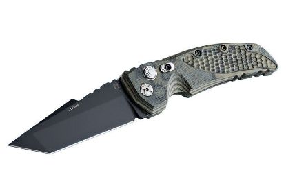 Picture of Ex-A01 3.56 Inch Automatic Folder Tanto Blade Black Finish G-10 Frame - G-Mascus Green