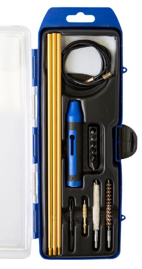 Picture of Dac Gm22hy Gunmaster Hybrid Cleaning Kit 22 Cal Rifle/16 Pieces Black/Blue 