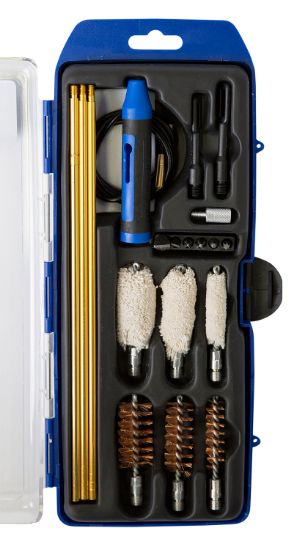 Picture of Dac Gmsghy Gunmaster Universal Hybrid Cleaning Kit Multi-Gauge Shotgun/21 Pieces Black/Blue 