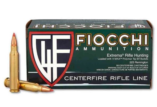 Picture of Fiocchi .223 Remington 50 Grain V-Max Ammo (Box Of 50 Round)