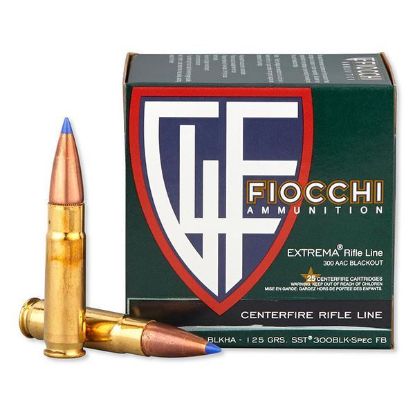 Picture of Fiocchi .300 Blackout 125 Grain Sst 2200 Fps Ammo (Box Of 20)