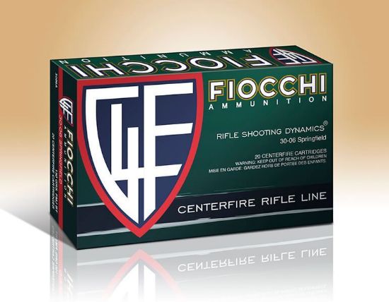 Picture of Fiocchi Ammunition 30-06 Springfield 180 Grain Boat Tail Pointed Soft Point 20 Round Box