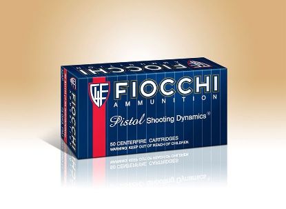 Picture of Fiocchi .38 Super Auto Pistol Shooting Dynamics 129 Grain Fmj Ammo  (Box Of 50 Round)