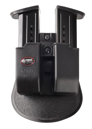 Picture of Fobus 6909Ndp Double Mag Pouch Black Polymer Paddle Compatible W/ Double Stack 