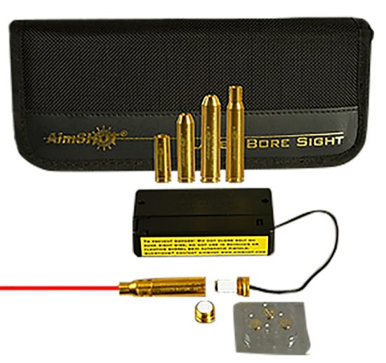 Picture of Aimshot Mbskit3 Modular Rifle Boresighter Kit 243/308 Win/7.62X54mm Chamber Brass 