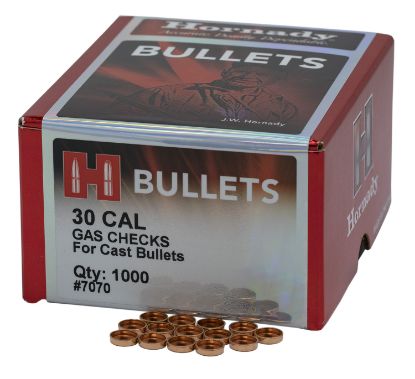 Picture of Hornady 7070 Crimp-On Gas Checks 30 Cal Cast Bullets/ 1000 Per Box 