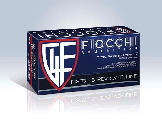 Picture of Fiocchi Ammunition 40 S&W 180 Grain Copper Metal Jacket Truncated Cone 50 Round Box