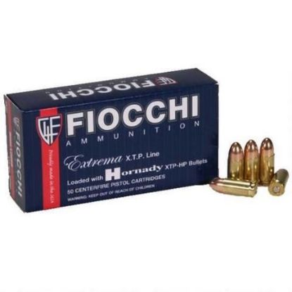 Picture of Fiocchi Ammunition 9Mm 115 Grain Jacketed Hollow Point 25 Round Box