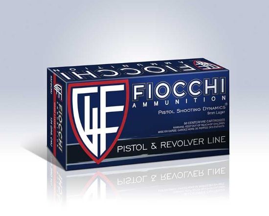 Picture of Fiocchi 9 Mm 115 Grain Full Metal Jacket Copper Ammo (Box Of 50 Round)