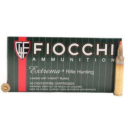 Picture of Fiocchi Extrema Ammunition 204 Ruger 40 Grain Hornady V-Max Point (Box Of 50 Round)