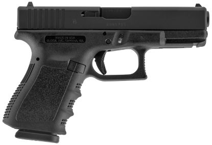 Picture of Glock Ui2350203 G23 Gen3 Compact 40 S&W 13+1 4.02" Black Polygonal Rifled Barrel, Matte Black Serrated Slide, Black Polymer Frame W/Picatinny Rail, Black Textured Finger Grooved Polymer Grip, Usa Made