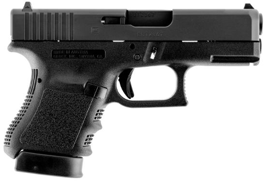 Picture of Glock Pi3650201fgr G36 Gen3 Sub-Compact 45 Acp 6+1 3.78" Polygonal Rifled Barrel, Matte Black Serrated Slide, Black Polymer Frame W/Picatinny Rail, Black Textured Finger Grooved Polymer Grip 