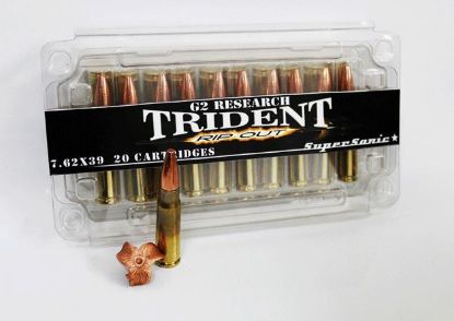 Picture of G2 Research Trident 7.62 X 39 124 Grain Ammo - Box Of 20 Round