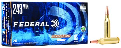 Picture of Federal 24385Lfa Power-Shok 243 Win 85 Gr Copper Hollow Point 20 Per Box/ 10 Case 
