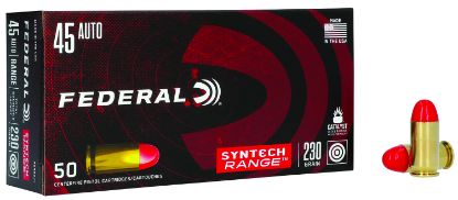 Picture of Federal Ae45sj1 American Eagle Syntech Range 45 Acp 230 Gr Total Syntech Jacket Round Nose 50 Per Box/ 10 Case 