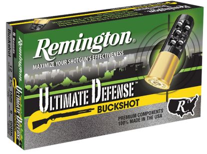 Picture of Remington Ammunition 20713 Ultimate Defense Buckshot 12 Gauge 2.75" 00 Buck Shot 5 Per Box/ 20 Cs 