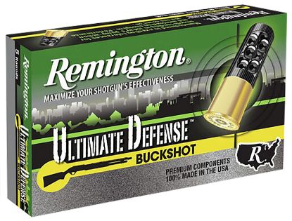 Picture of Remington Ammunition 20711 Ultimate Defense Buckshot 12 Gauge 2.75" 00 Buck Shot 5 Per Box/ 20 Cs 