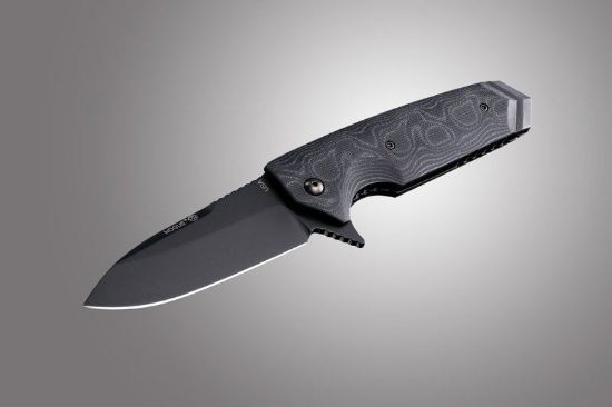 Picture of Hogue Ex-02 3.75 Inch Flipper G10 Scales G-Mascus Black Folder Spear Point Blade