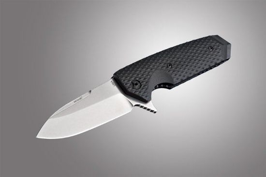 Picture of Hogue Ex-02 3.75 Inch G10 Scales Ball Checker Black Folder  Spear Point Blade