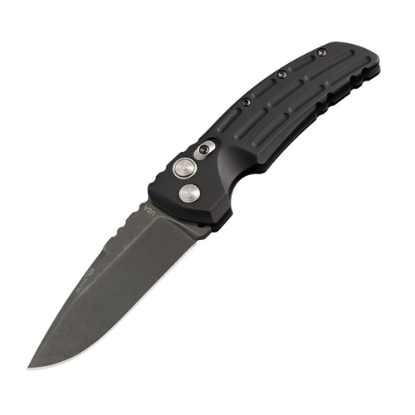 Picture of Hogue Ex-A01 3.5 Inch Alum Frame Matte Black Automatic Folder Drop Point Blade