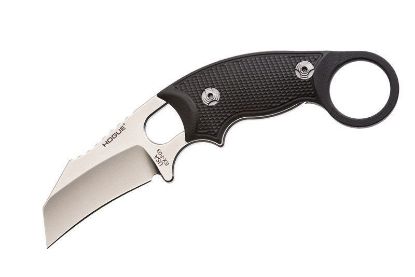 Picture of Hogue Ex-F03 2.25 Inch G10 Solid Black Scales 6.5 Inch Black Sheath Combo Hawkbill Blade