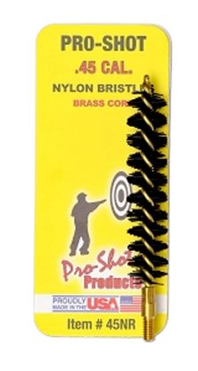 Picture of Pro-Shot 45Nr Bore Brush .45 Cal Rifle #8-32 Thread Nylon Bristles Brass Core 