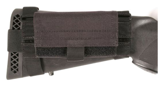 Picture of Blackhawk 52Bs02bk Buttstock Shell Pouch 5 Shell Capacity Black Nylon Ripstop Ambidextrous 