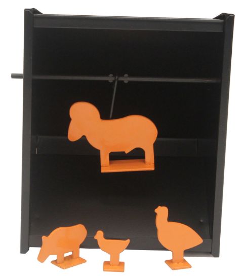 Picture of Beeman 2085 Pellet Trap Steel Orange Target Airgun Metal Silhouette/Paper Targets 