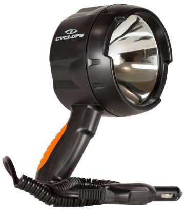 Picture of Cyclops Cychs140012v Spotlight 12V Direct 1400 Lumens White Halogen Black Polymer 450 Meters 