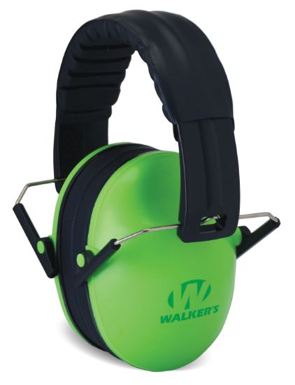 Picture of Walker's Gwpfkdmlg Baby & Kids Folding Muff 22 Db Over The Head Lime Green/Black Polymer 