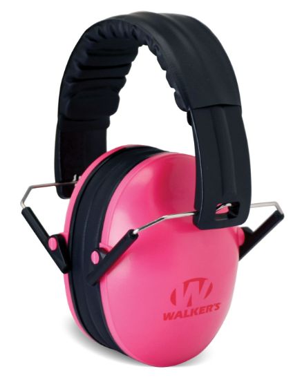 Picture of Walker's Gwpfkdmpk Youth Passive Muff 22 Db Over The Head Pink/Black Polymer 