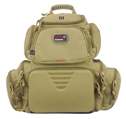 Picture of Gps Bags 1711Bpt Handgunner Backpack Tan 1000D Nylon Holds 4 Handguns 