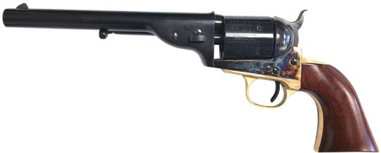 Picture of Taylors & Company 550725 1851 Open-Top 45 Colt (Lc) Caliber With 7.50" Blued Finish Barrel, 6Rd Capacity Blued Finish Cylinder, Color Case Hardened Finish Steel Frame & Walnut Navy Size Grip 