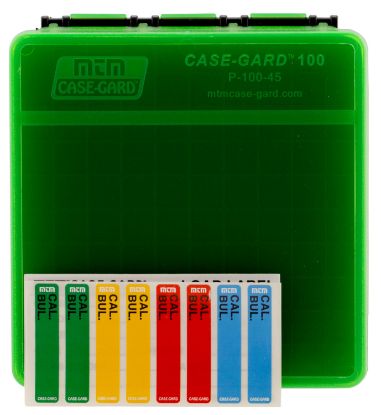 Picture of Mtm Case-Gard P1004516t Case-Gard P-100 45 Acp - 10Mm Auto Green Plastic 100Rd 