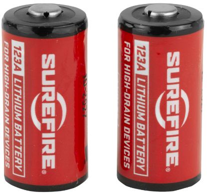 Picture of Surefire Sf2cb 123A Batteries Red/Black 3.0 Volts 1,500 Mah (2) Single Pack 