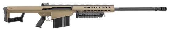 Picture of Barrett 14029 M82a1 416 Barrett 10+1 29" Fluted Barrel, Flat Dark Earth Cerakote Steel Receiver, M1913 Picatinny Acc. Rail, Fixed Synthetic Stock W/Sorbothane Recoil Pad, Includes Hard Carry Case 