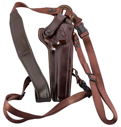 Picture of Galco Kk130h Kodiak Chest Holster Havana Brown Leather Shoulder/Torso Strap Fits Ruger Super Redhawk 7.50" Right Hand 