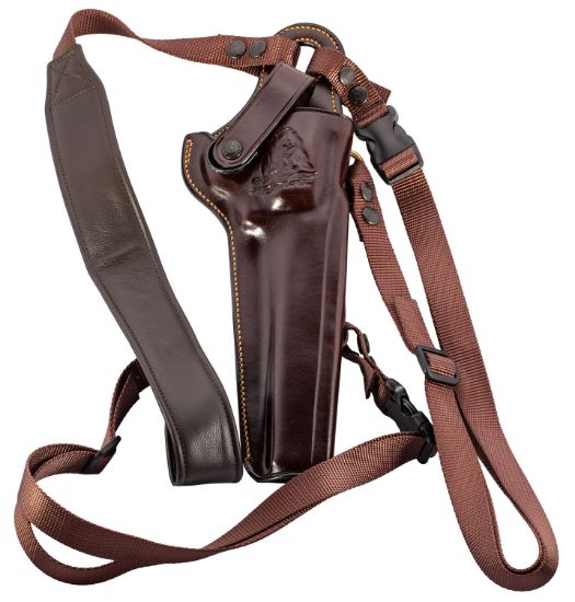 Picture of Galco Kk130h Kodiak Chest Holster Havana Brown Leather Shoulder/Torso Strap Fits Ruger Super Redhawk 7.50" Right Hand 