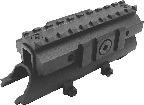 Picture of Ncstar Mtsks Tri-Rail Receiver Cover Sks Rifle Weaver 4.80" Long Black Anodized See-Thru Aluminum 