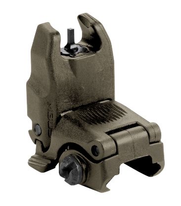 Picture of Magpul Mag247-Odg Mbus Sight Front Olive Drab Green Polymer, Spring-Loaded Flip Up For Ar15/ M16 