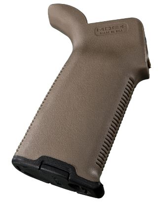 Picture of Magpul Mag416-Fde Moe+ Grip Textured Flat Dark Earth Polymer With Overmolded Rubber For Ar-15, Ar-10, M4, M16, M110, Sr25 