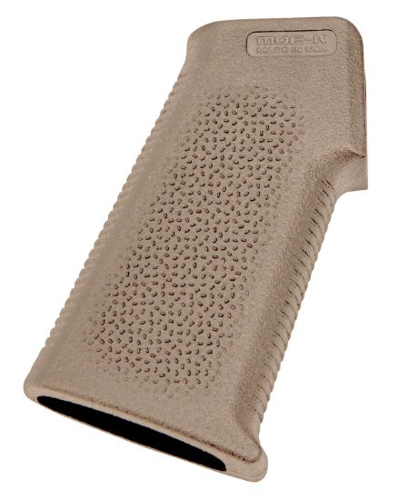 Picture of Magpul Mag438-Fde Moe-K Grip Aggressive Textured Flat Dark Earth Polymer For Ar-15, Ar-10, M4, M16, M110, Sr25 