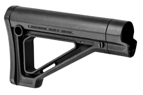 Picture of Magpul Mag480-Blk Moe Carbine Stock Black Synthetic, Fits Ar-15/M16/M4, 8.80" Oal 