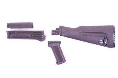 Picture of Arsenal 4-Piece Mil-Spec Warsaw Length Plum Polymer Buttstock Set For Stamped Receivers