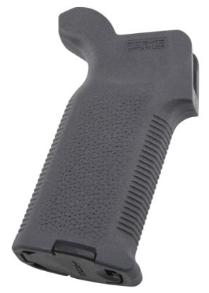 Picture of Magpul Mag522-Gry Moe-K2 Grip Aggressive Textured Gray Polymer For Ar-15, Ar-10, M4, M16, M110, Sr25 