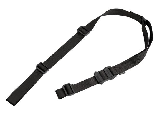 Picture of Magpul Mag513-Blk Ms1 Sling Made Of Black Nylon Webbing With 48"- 60" Oal, 1.25" W & Adjustable Two-Point Design For Ar Platforms 